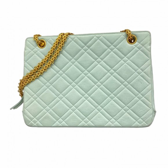 Chanel Shoulder Bag Chain Lambskin Mint Green Women's - Picture 1 of 10